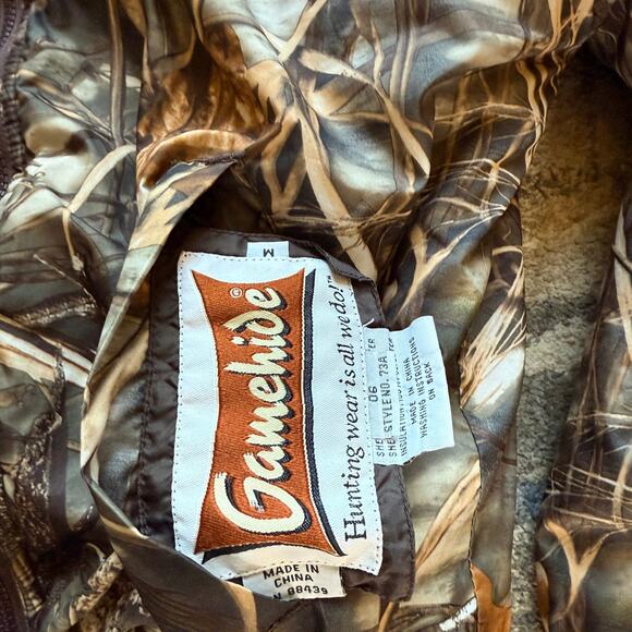 Men's Gamehide Advantage Camouflage Camo Brown Reversible Hunting Jacket Sz M - Picture 3 of 8